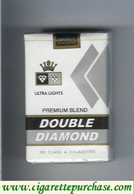 Double Diamond Premium Blend Ultra Lights cigarettes soft box